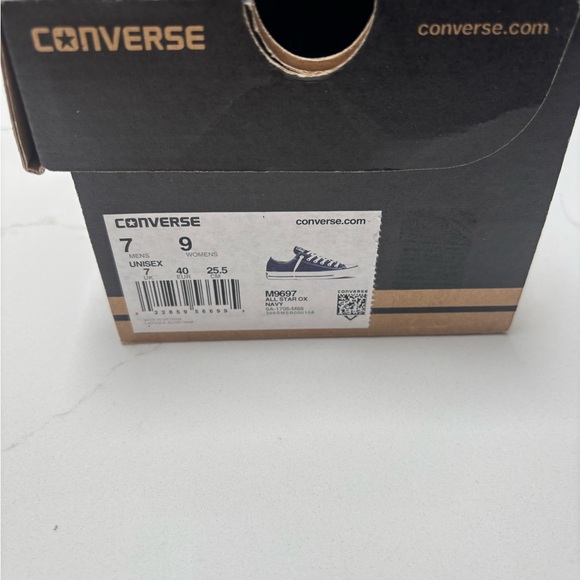 Classic Navy Converse Canvas Sneakers - Picture 3 of 5
